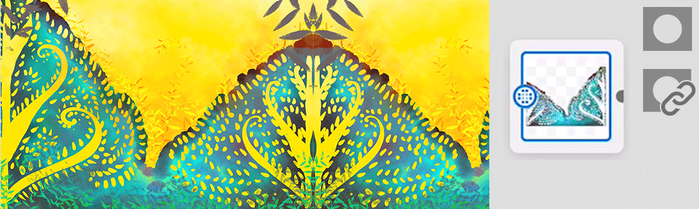 在圖層和圖層遮色片之間切換