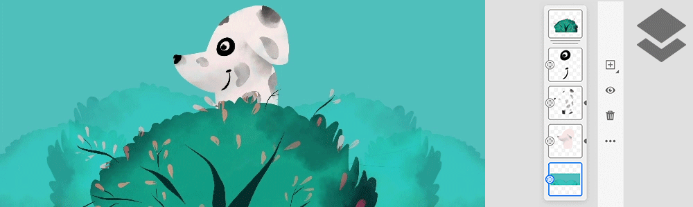 圖層有助於將圖稿的不同元素分開，以便您可以輕鬆編輯它們。