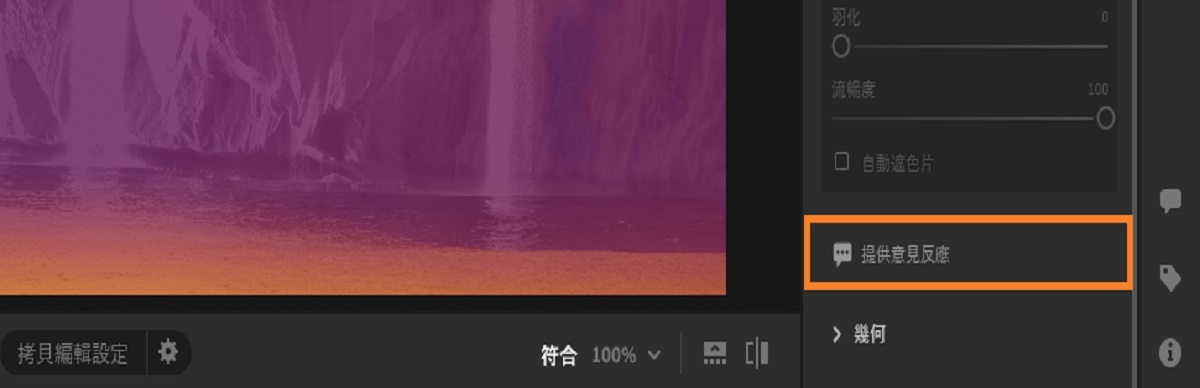 在 Lightroom 應用程式中提供意見反應表單