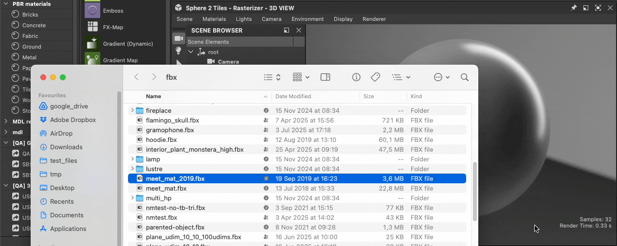 Loading a 3D scene - From a 3D scene file