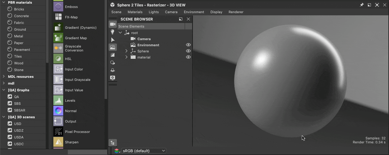 Loading a 3D scene - From a scene state file
